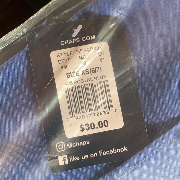 New Boys 4-20 Chaps Long Sleeve
Stretch Oxford size XS 6/7 - Picture 5 of 5